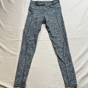 Sportswear Women’s Leggings High-Waisted with Pockets Gray Space-Dye – Size M